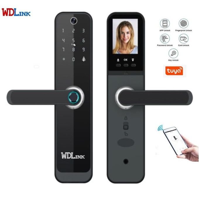 Serrure Intelligente Tactile + Caméra HD avec Tous Accessoires (WD07PB) - Image 1 of 6