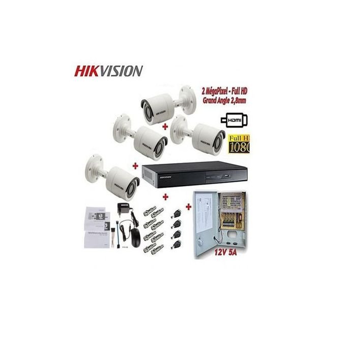 Kit Vidéo Surveillance 4 Caméras TURBO HD et DVR 4 TURBO HD ORIGINAL PRO - Image 1 of 4