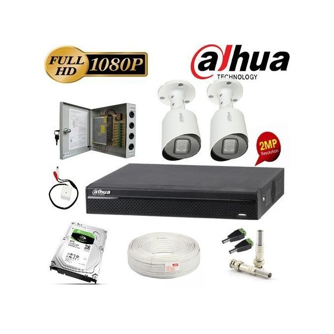 Pack Camera de Surveillance COMPLET 2MP 1080P - Image 1 of 4