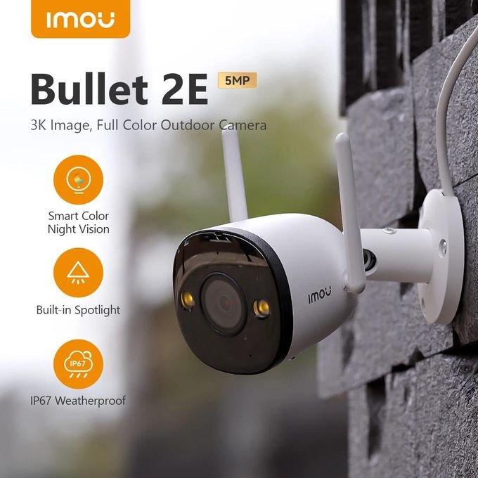 Caméra de Surveillance Extérieure Wi-Fi Audio-Micro 5MP/3K - Image 1 of 7