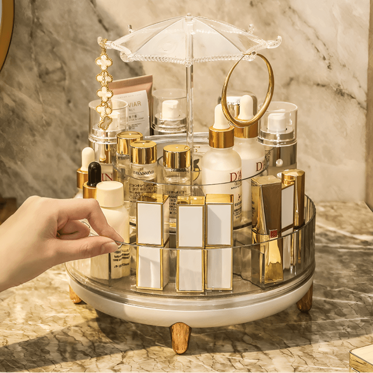 Organizer Cosmétique Rotatif 360° – Support de Rangement Maquillage - Image 1 of 4