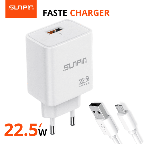 CHARGEUR SUNPIN FASR CHARGER USB - MICRO 22.5W - Image 1 of 1