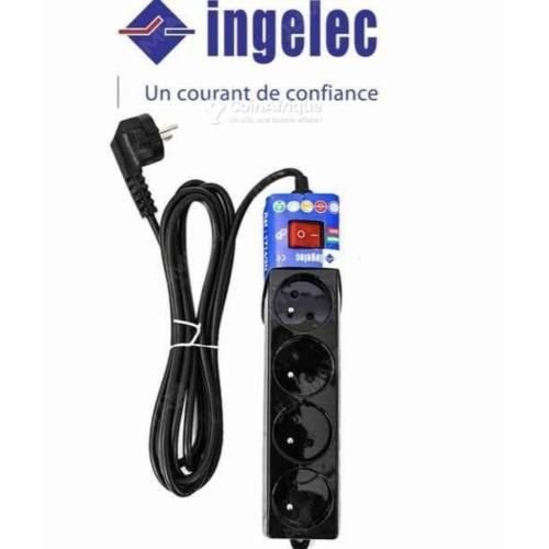 Rallonge Électrique  4 Prises – 1,5 m – Noir - Image 1 of 2