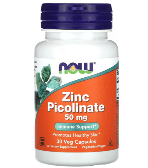 Zinc Picolinate, 50 mg - Favorise le Fonctionnement des Enzymes -  30 CapsVég - Image 1 of 2