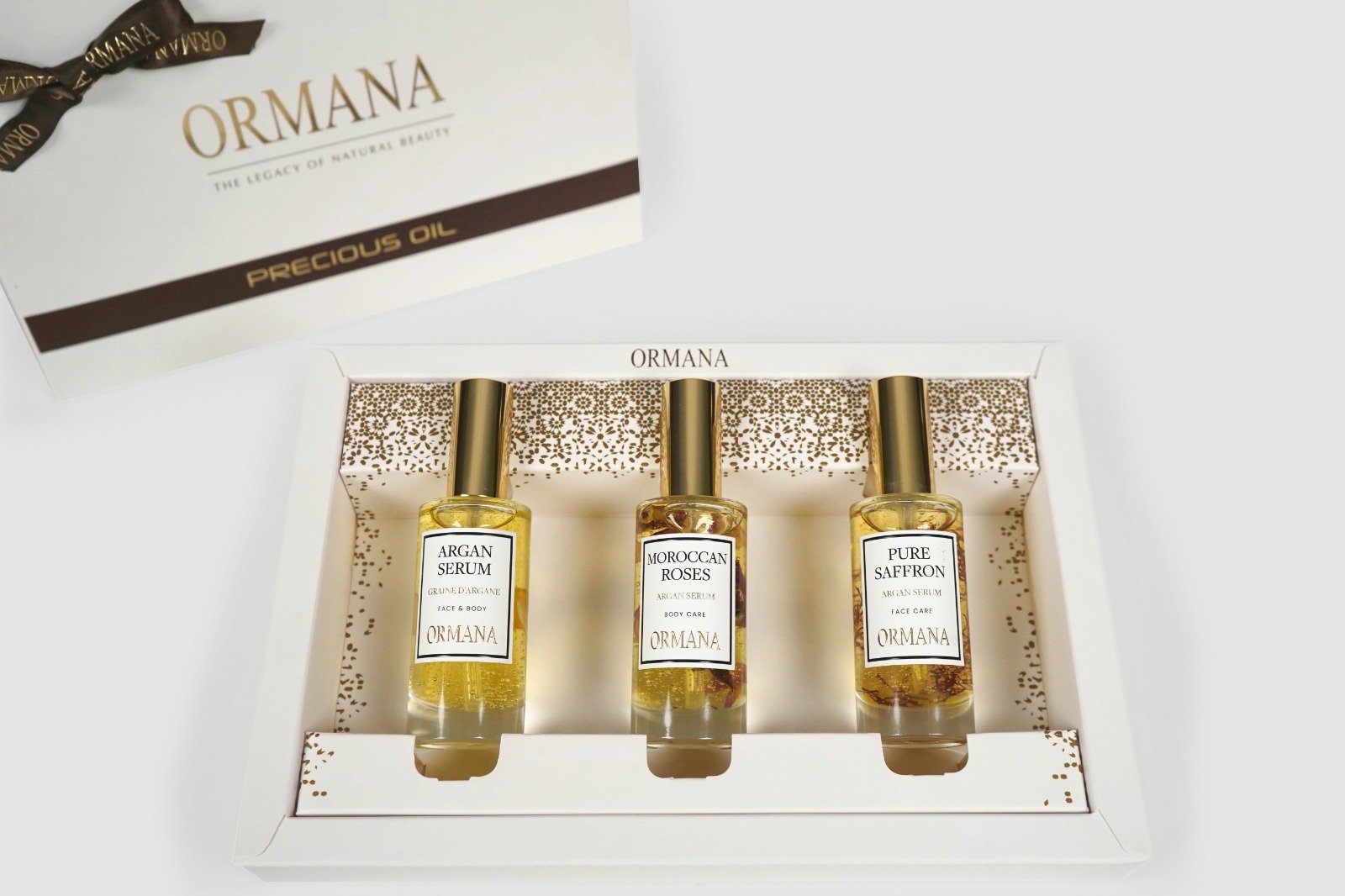 Coffret Précieux Huile - Sérum Argan, Roses du Maroc & Safran Pur - Image 1 of 1