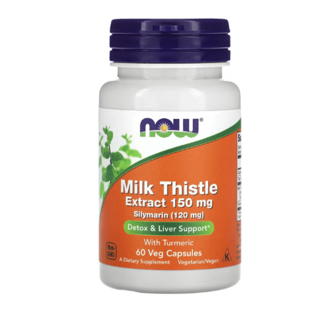 Milk Thistle 150 mg Extrait de chardon-Marie au curcuma, 60 capsules . - Image 1 of 2