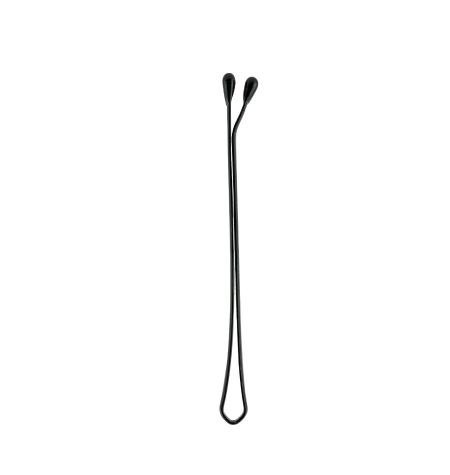 12 épingles à cheveux plates noires (6 cm) - Image 1 of 1