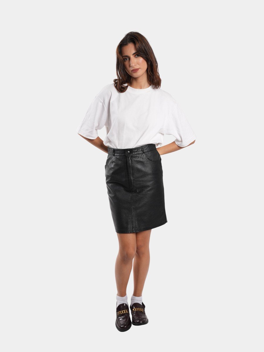 JUPE EN CUIR  - Image 1 of 4