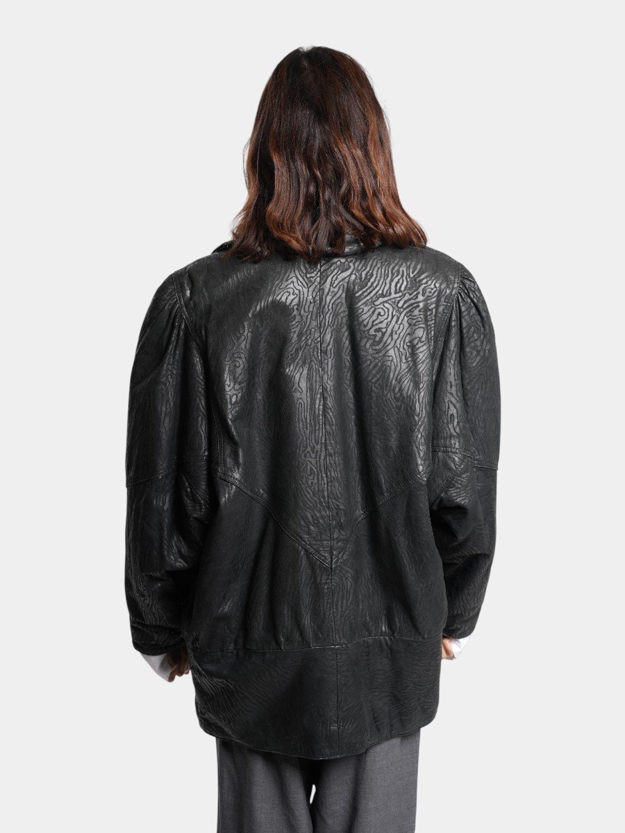 VESTE EN CUIR - Image 1 of 4