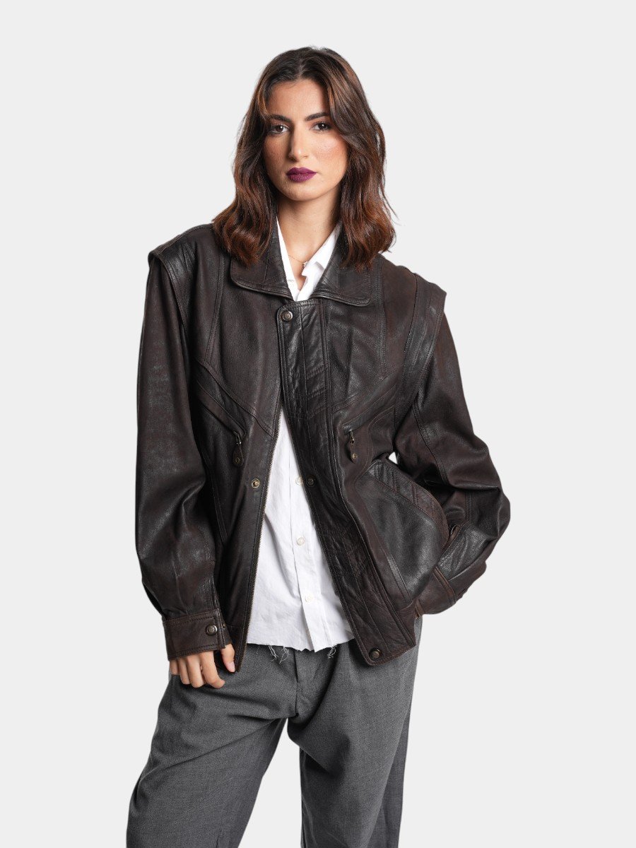 VESTE EN CUIR - Image 1 of 4