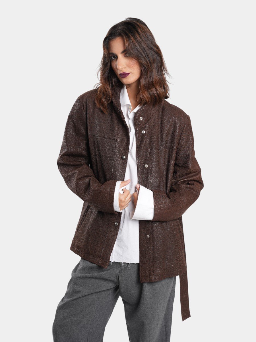VESTE EN CUIR VERITABLE - Image 1 of 4