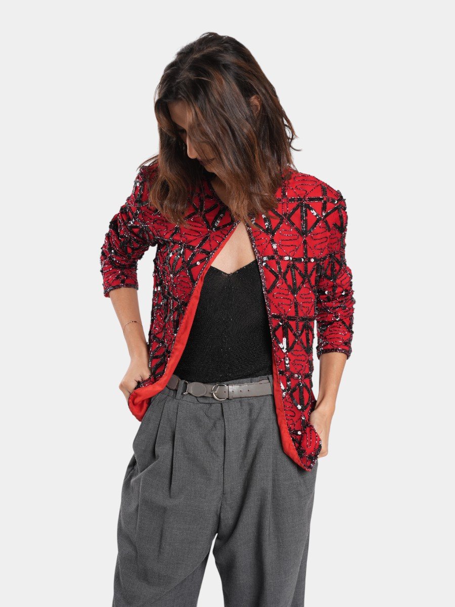 VESTE A SEQUIN  - Image 1 of 4