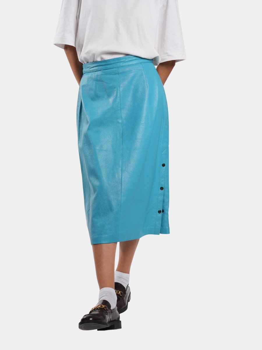 JUPE EN CUIR - Image 1 of 4