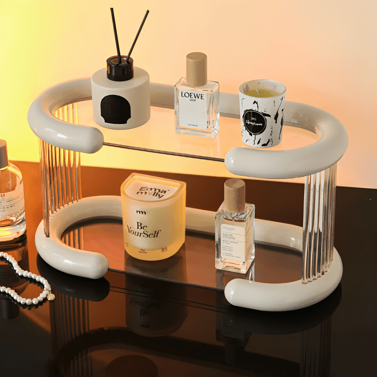 Organisateur de Cosmétiques & Décoration – Pliable Multi-Couches - Image 1 of 4