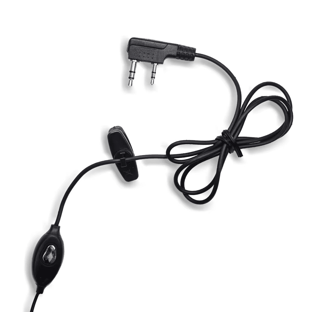 Casque Talkie-Walkie 2 Broches K-Port avec Micro-Haut-Parleur – Compatible Baofeng UV-5R, UV-82, BF-888S - Image 1 of 6