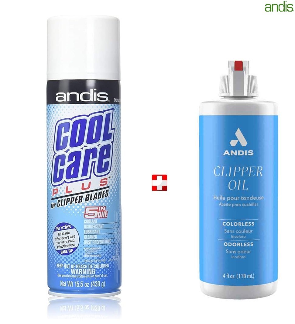 Spray 5 en 1 (439 g) + Huile 118ml Cool Care Plus désinfectant pour l'entretien des lames de tondeuse - Image 1 of 3