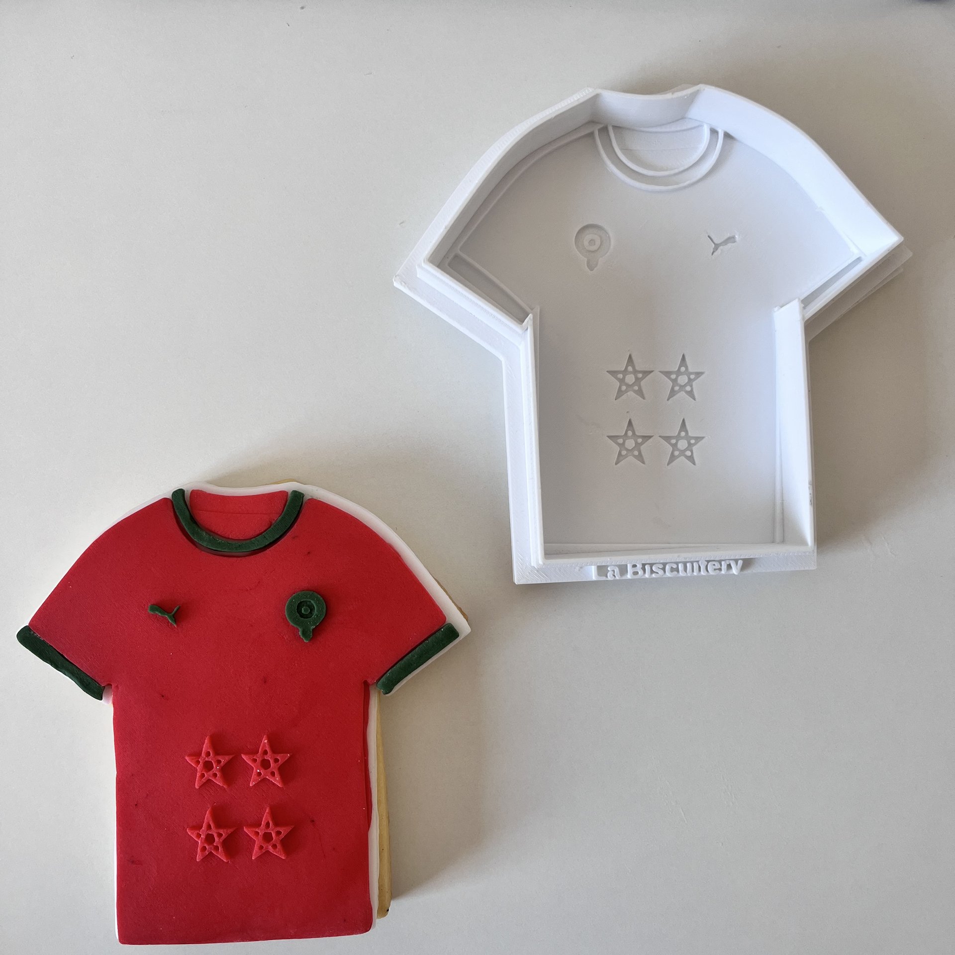 Set Emporte Pièces + Tampon Maillot Du Maroc - Image 1 of 2