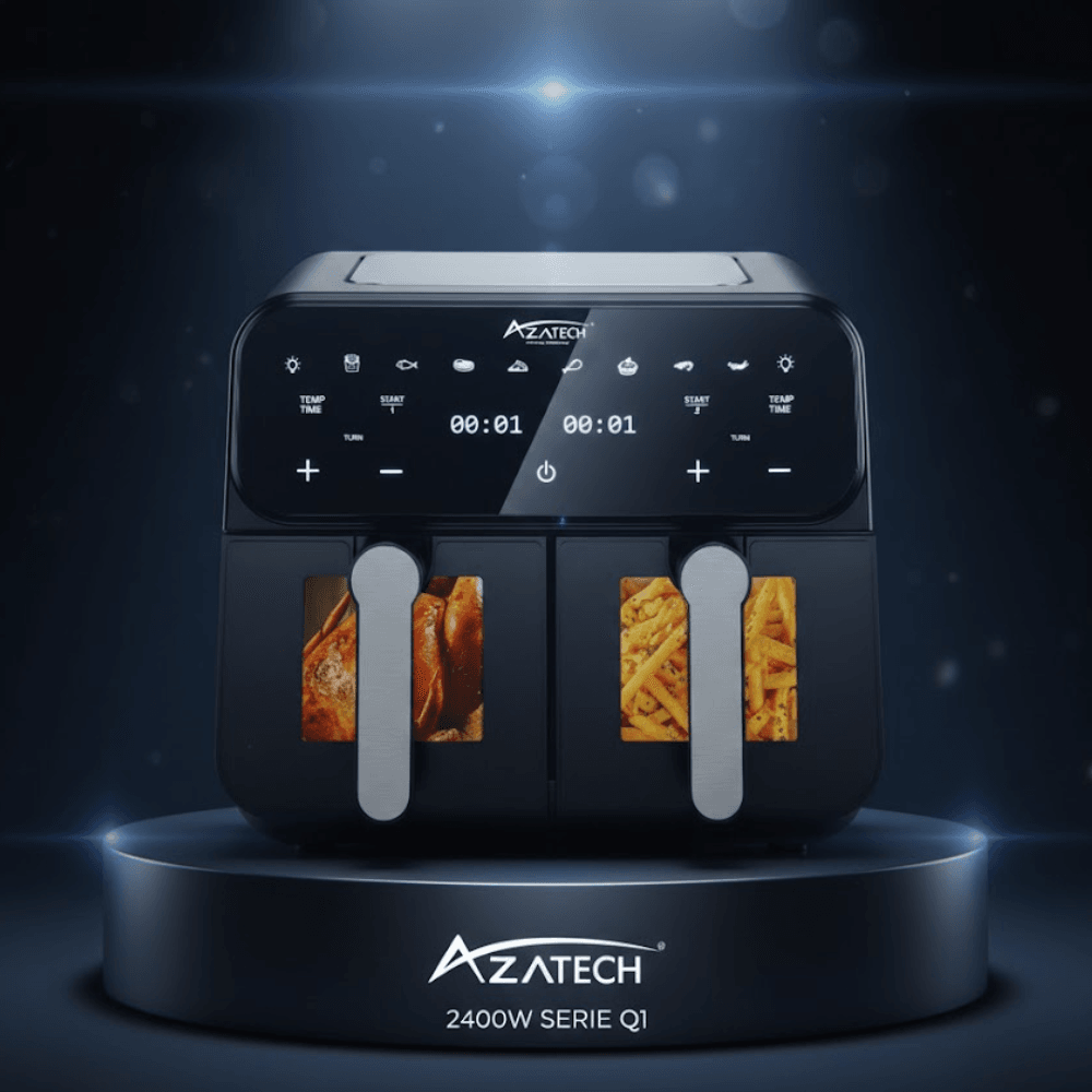 Friteuse À Air Aztech Q1 – Double Compartiment - Image 1 of 3