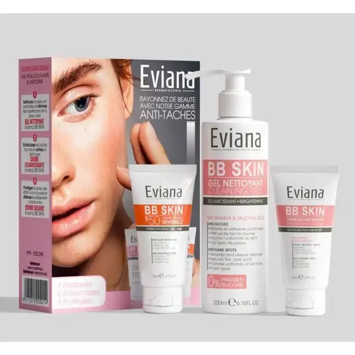 Pack Anti-taches Brunes - Écran Solaire 50ml Spf 50+ - Crème Hydratante 50ml - Gel Nettoyant 200ml - Image 1 of 1
