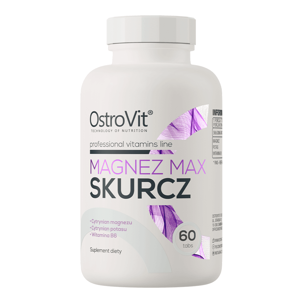 Magnesium Max Skurcz 60 Tabs | Magnésium, Potassium & Vitamine B6 - Image 1 of 3
