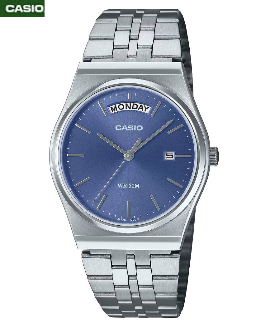 Montre Cadran Bleu Bracelet Étanche Quartz – Mtp-b146d-2avdf - Image 1 of 1