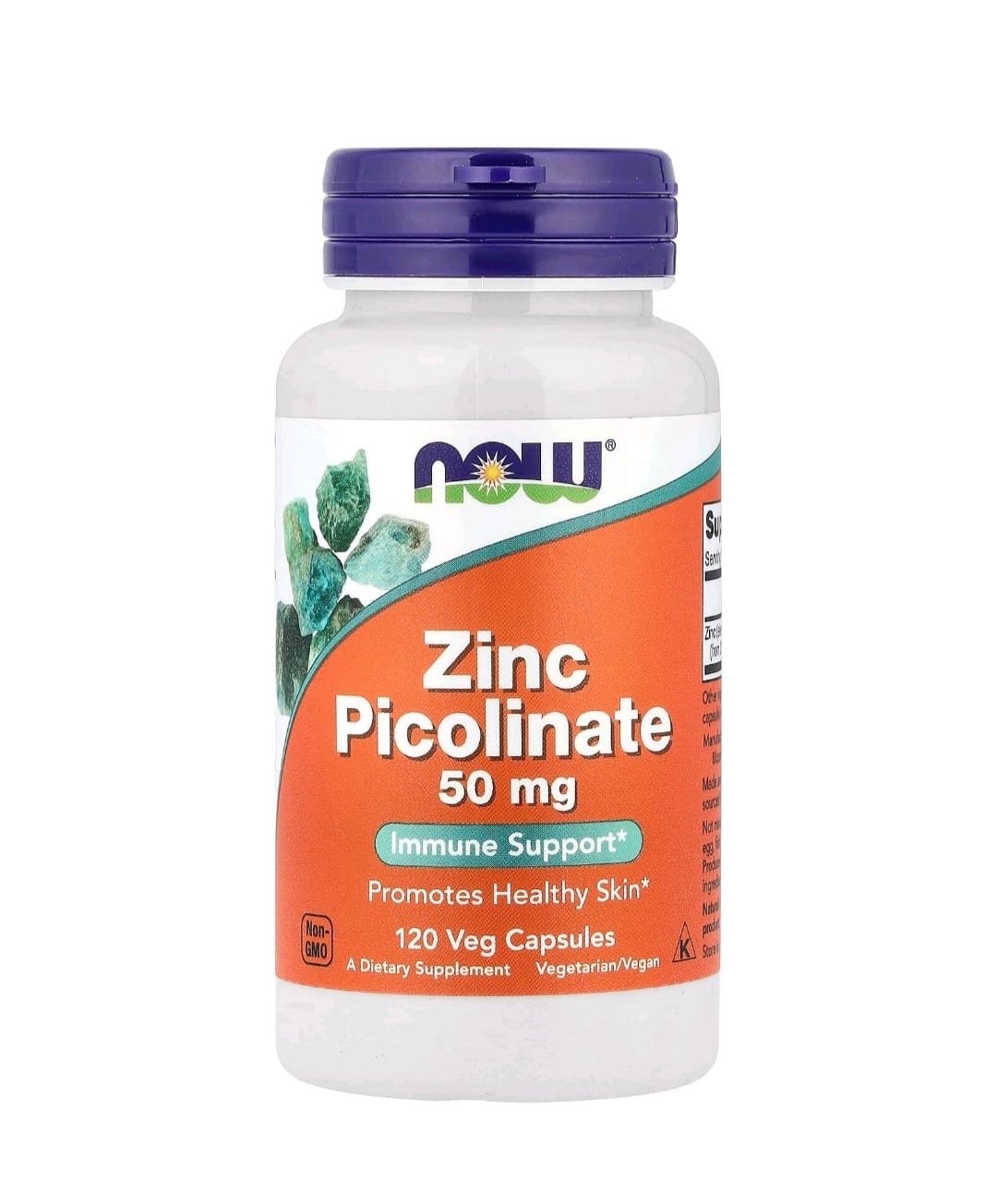 Zinc Picolinate 50 Mg – Haute Absorption – 120 Capsules Végétales - Image 1 of 5