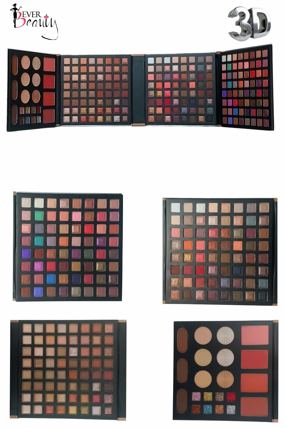 Palette De Maquillage Complète. 3d Hautement Pigmentées .213 Couleurs Visage Et Yeux. - Image 1 of 3