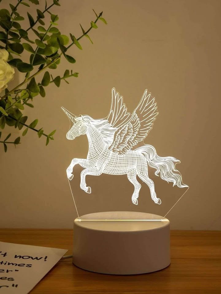 3d Unicorn Night Light - Image 1 of 2