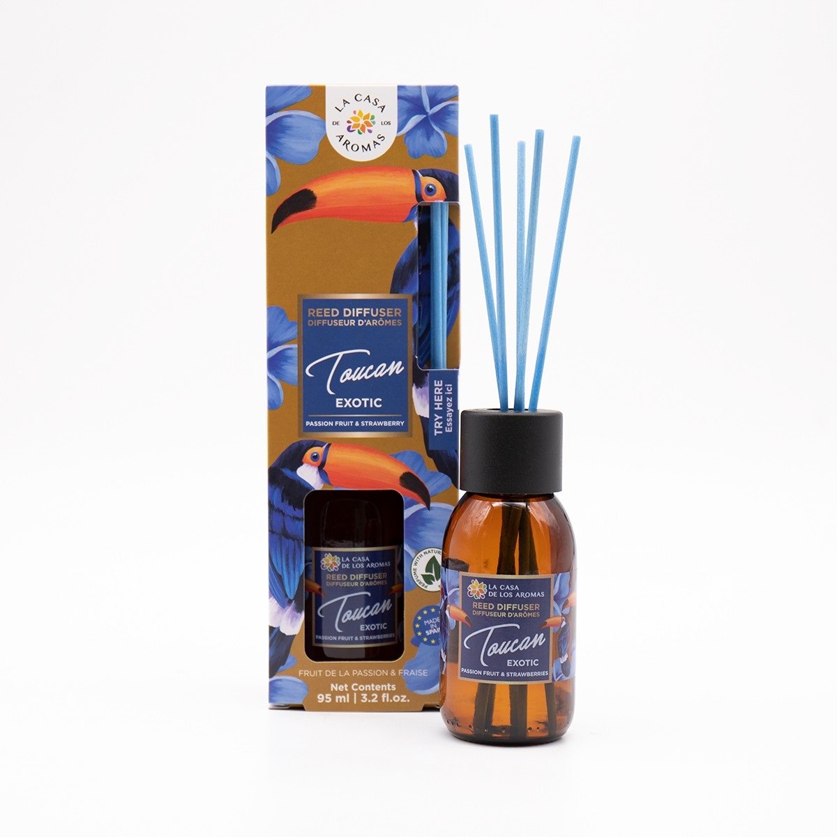Diffuseur À Bâtonnets, Arômes Intenses - Toucan Exotic - 95ml - Image 1 of 3