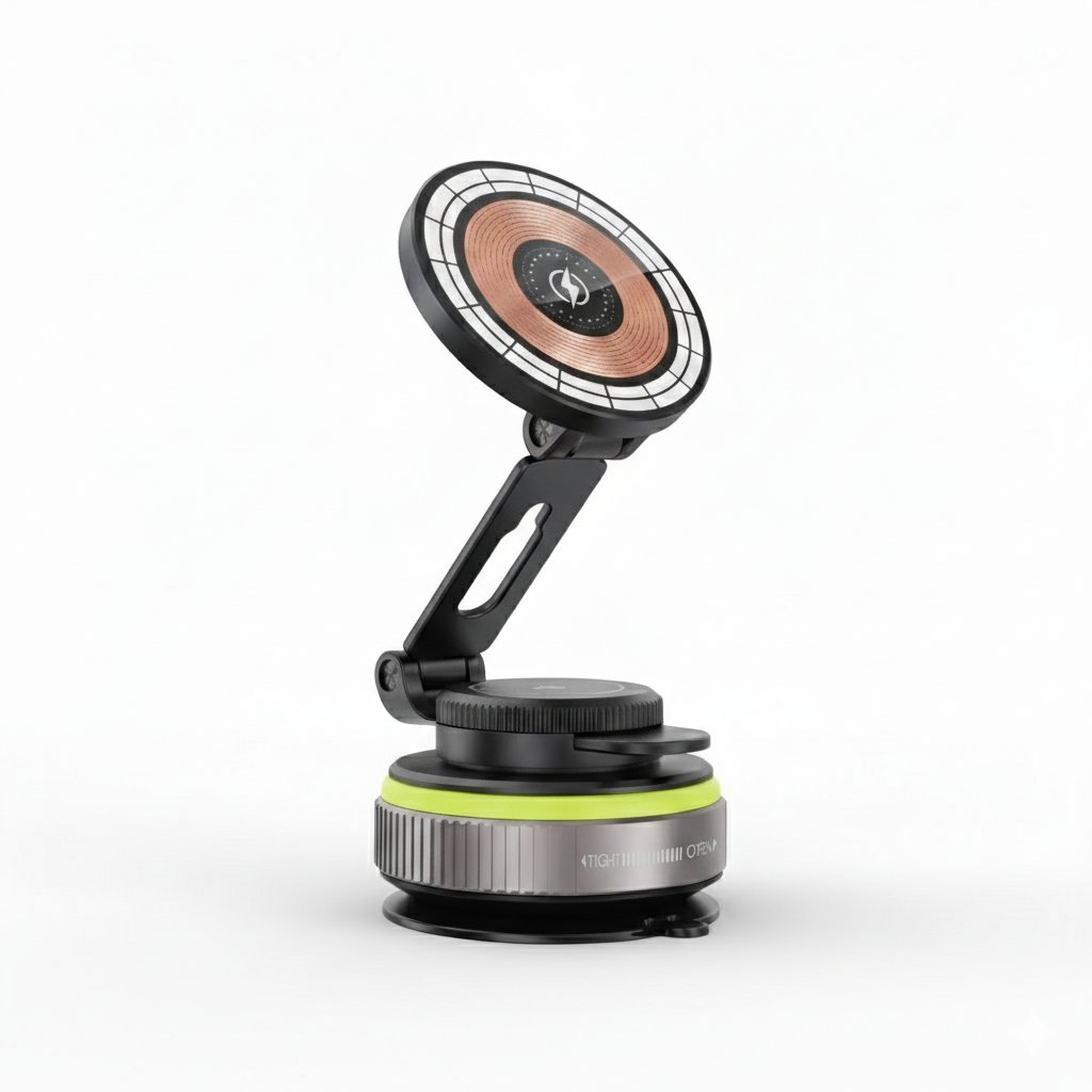 Support Voiture Magnétique Avec Charge Sans Fil 20w – Velano Vr-10 - Image 1 of 6