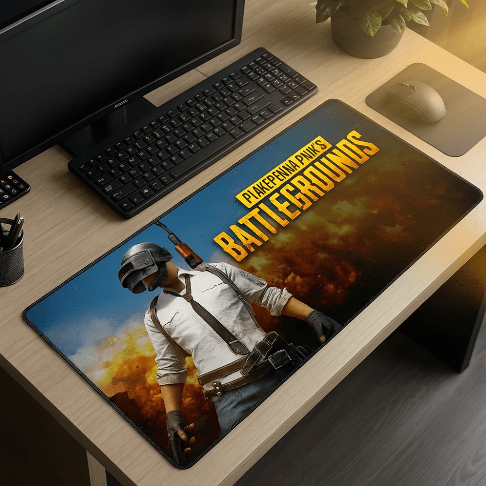 Tapis De Souris Gaming Xxl Pubg – 90 Cm Ultra-lisse Et Antidérapant - Image 1 of 4