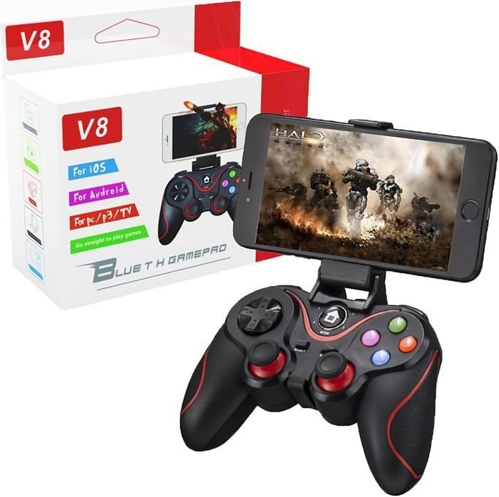 Manette de jeu sans fil V8 – Compatible PC iPhone Android PS3 - Image 1 of 4