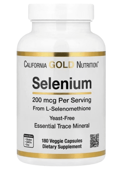 Selenium California Gold Nutrition - 180 Capsules Végétales - Image 1 of 2