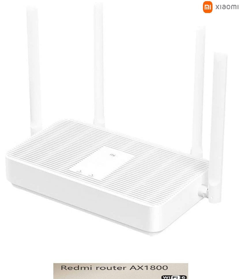 Xiaomi Mi Routeur Points D'accès Ra67 Ax1800 1775 Mbps Wifi-6-4antenne Gigabit - Image 1 of 1