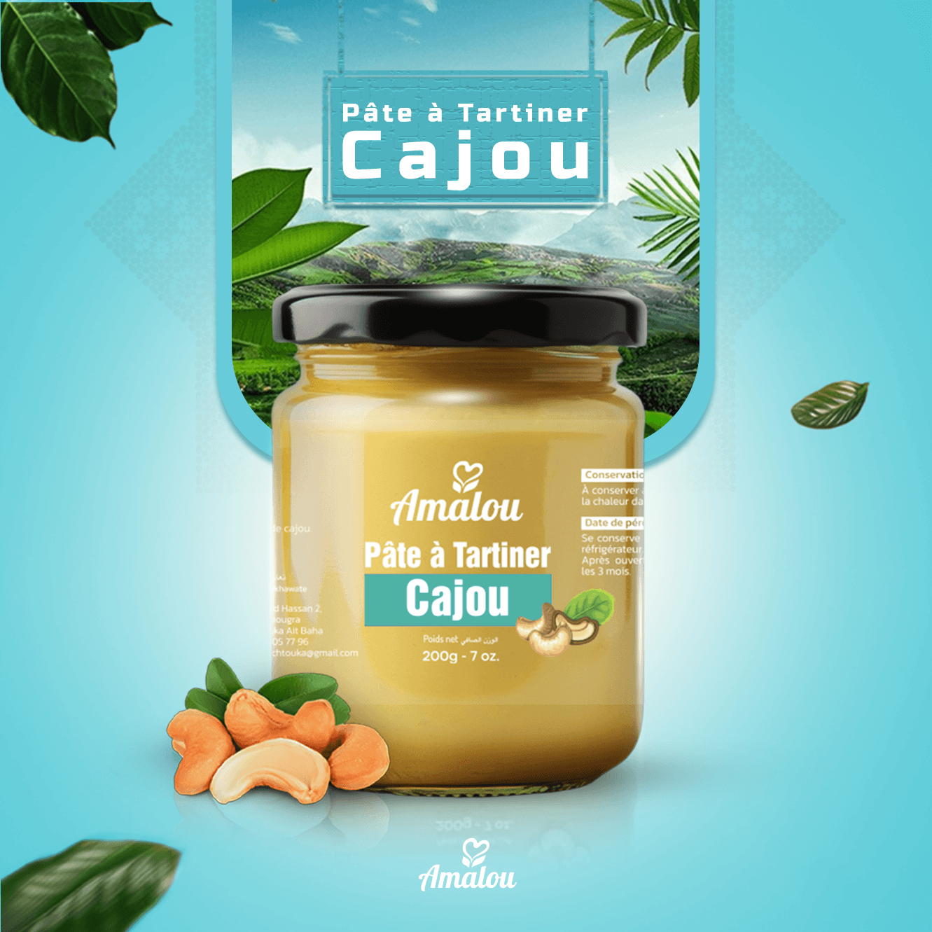 Pâte à tartiner au cajou – 100 % naturelle - Image 1 of 1