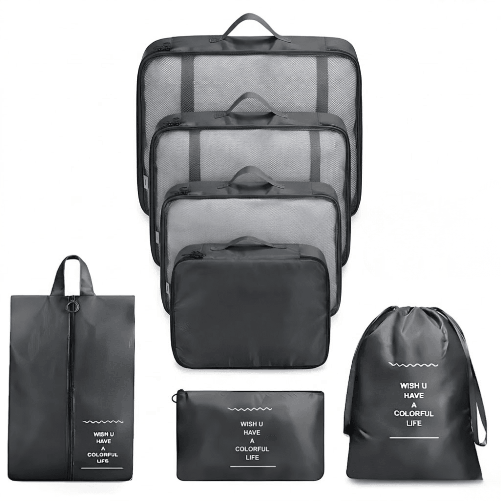 Organisateur De Voyage – Kit De 7 Sacs De Rangement - Image 1 of 6