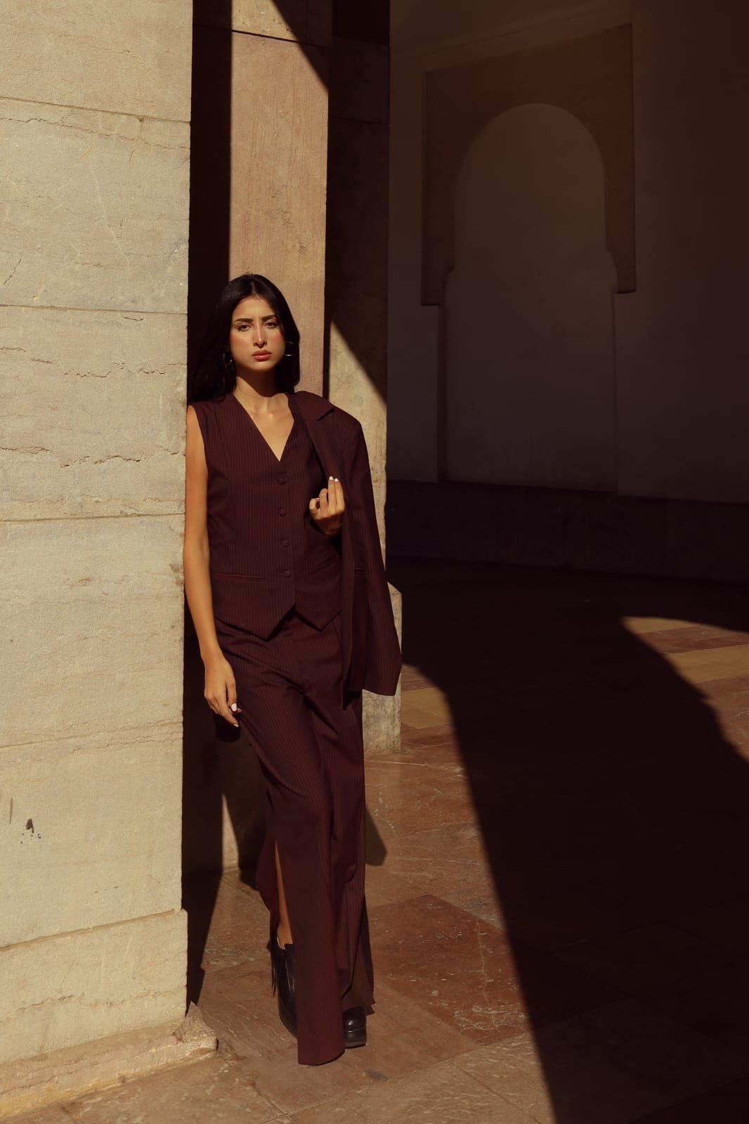 Gilet LENZO Burgundy  - Image 1 of 4