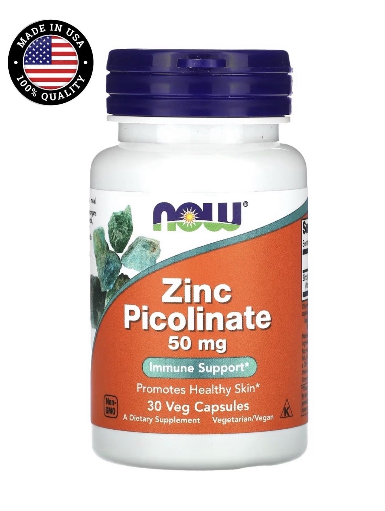 Zinc Picolinate, 50mg , 30 Capsules - Image 1 of 3
