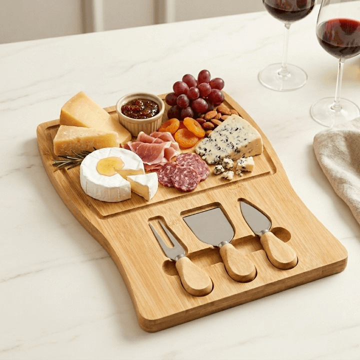 Plateau À Fromage Avec Ustensiles De Découpe - Image 1 of 5