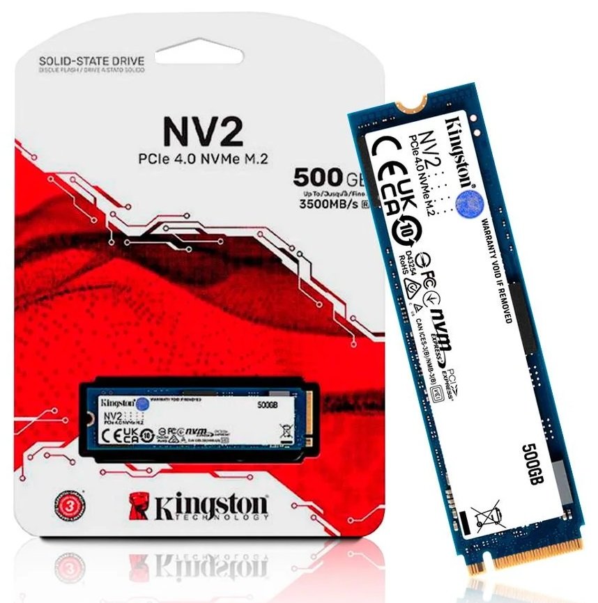 Disque Interne Ssd 500gb/go Nv2 M.2 2280 Pcie Gen4 X4 Nvme 3500mb/s (snv2s/500g) - Image 1 of 1