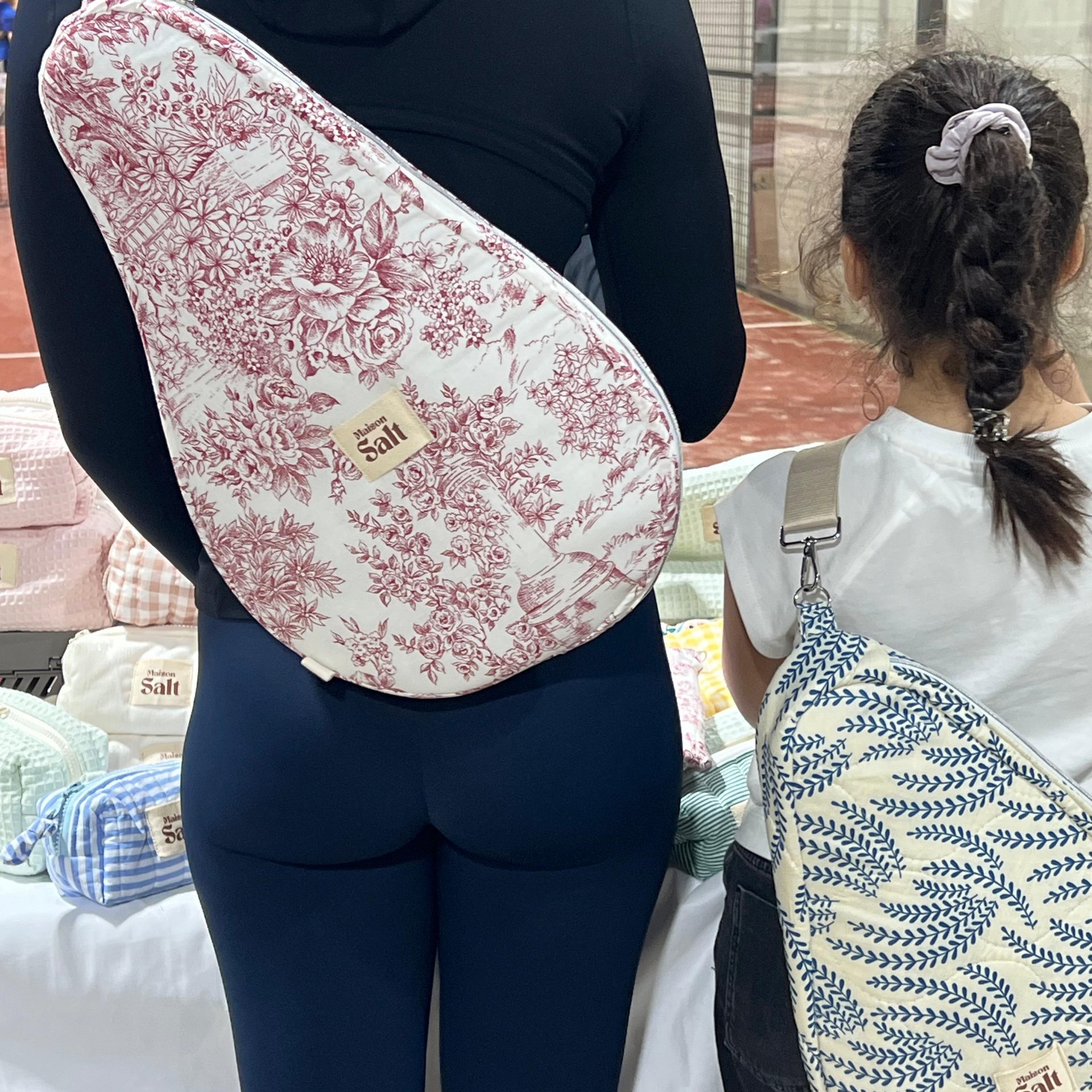 Sac De Raquette Padel (fleurs Bordeaux) - Image 1 of 1