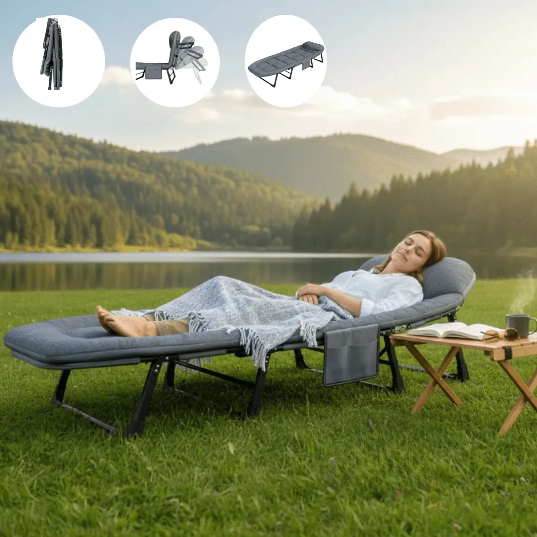 Chaise Pliante D’extérieur Polyvalente – Idéale Pour Plage, Camping, Piscine Et Terrasse - Image 1 of 8