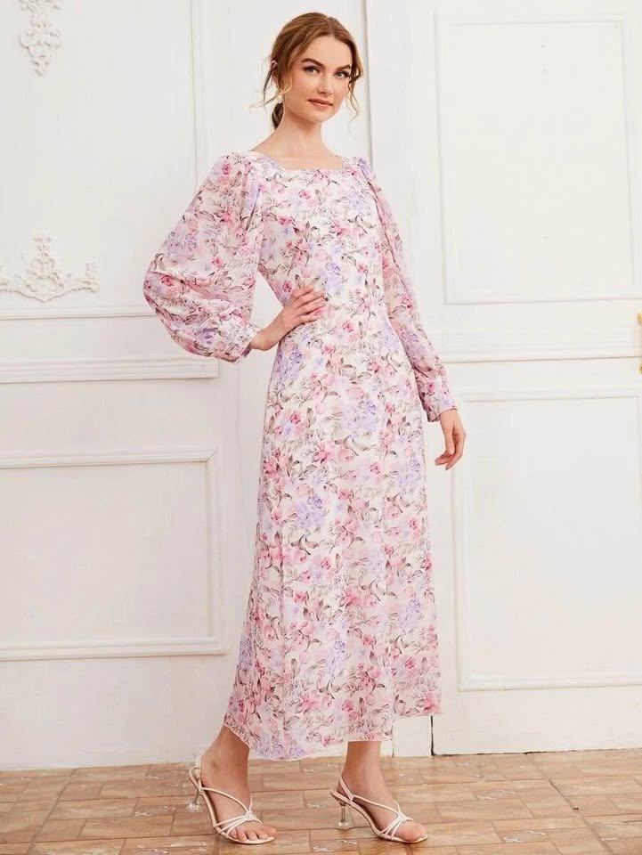 Robe Fleurie À Noeud - Image 1 of 1