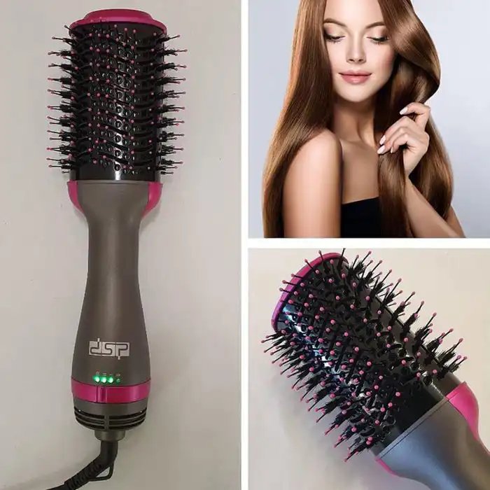 Brosse Soufflante Électrique One Step 3-en-1 Séchoir, Volumateur Et Lisseur - Design Pliable - Couleur Et Design Aléatoire - Image 1 of 3