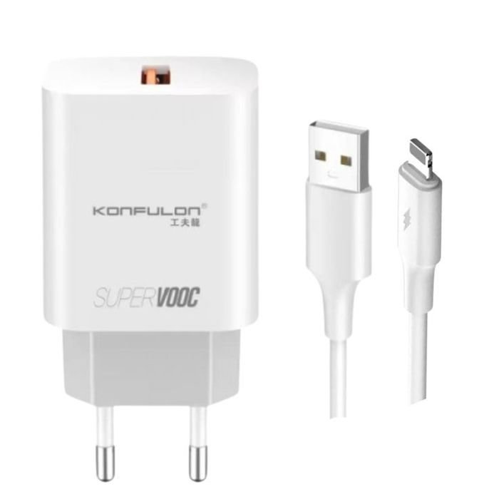 Chargeur Rapide 25W– C87Q avec Câble IPHONE - Image 1 of 4