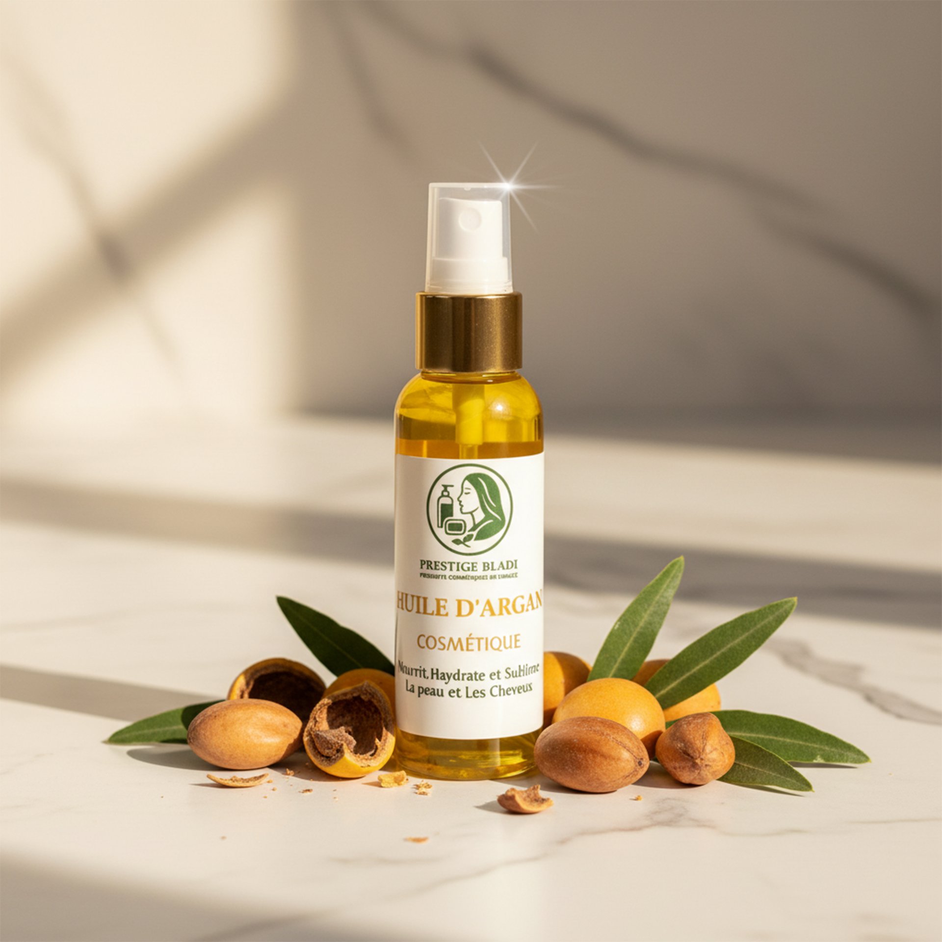 Huile D’argan Naturelle Du Maroc – Hydratation Intense Peau & Cheveux - Image 1 of 1