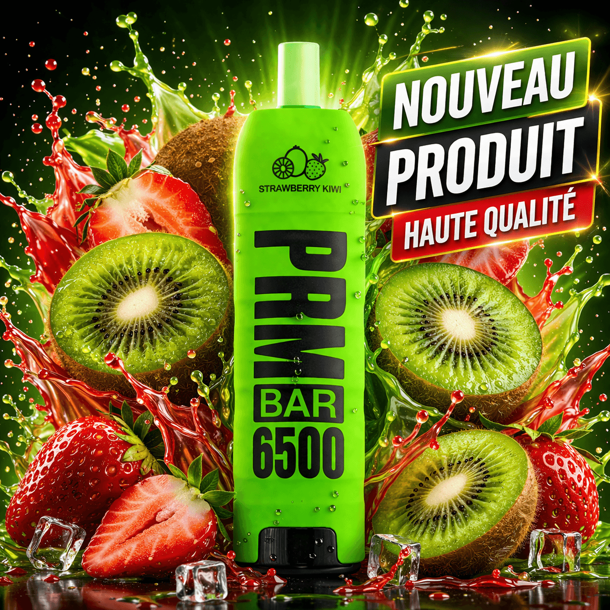 Strawberry Kiwi 6500 Puffs 5% Nic - Image 1 of 1