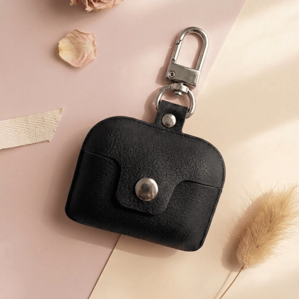 Etui En Cuire Pour Airpods Pro - Noir - Image 1 of 6