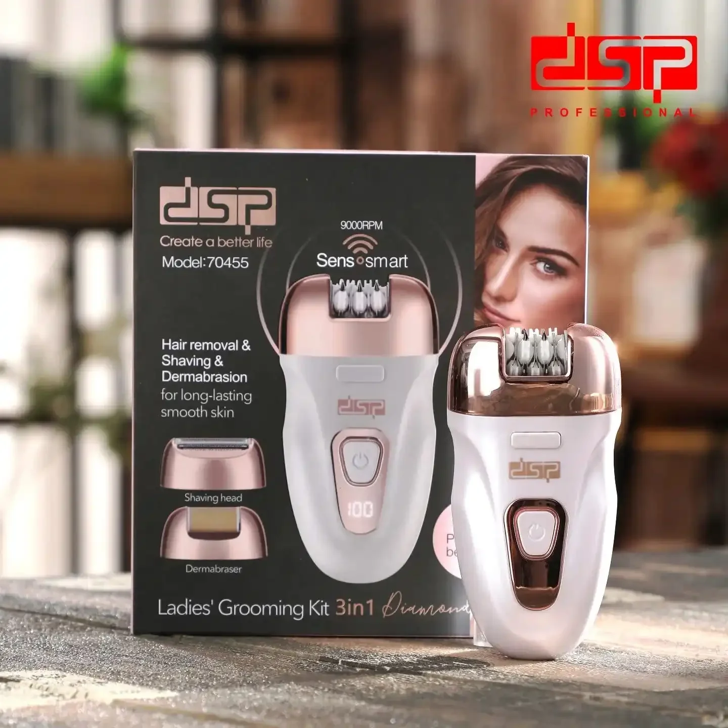 Épilateur Électrique 3 En 1 Multifonction, Rasoir Visage Et Corps Pour Femme, Kit De Soin Personnel - Image 1 of 4