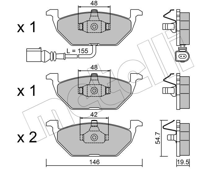 Kit De Plaquettes De F Rein: Audi -skoda ... - Image 1 of 1